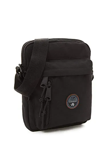Napapijri Bags Borsa Messenger, 24 cm, 9 liters, Nero (Black)
