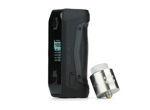 Aegis SOLO Kit 100W Cerberus Serbatoio 5.5ml 100% originale Senza nicotina Kit sigaretta elettronica(Gunmetal)