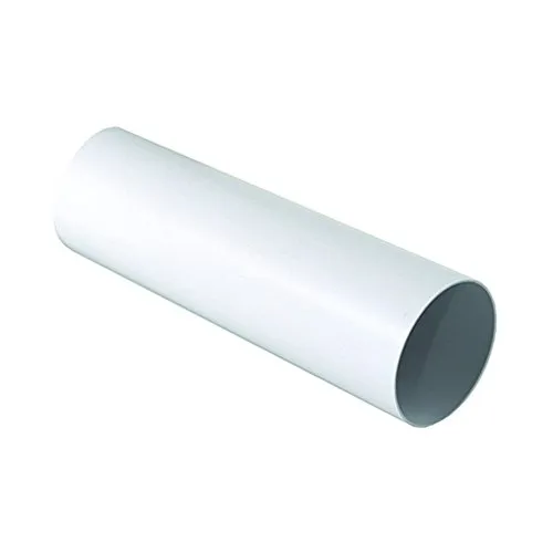 Tubo D/100 mm lunghezza 1 ml per Aerazione Canalizzata Cappa Cucina in Pvc Colore Bianco