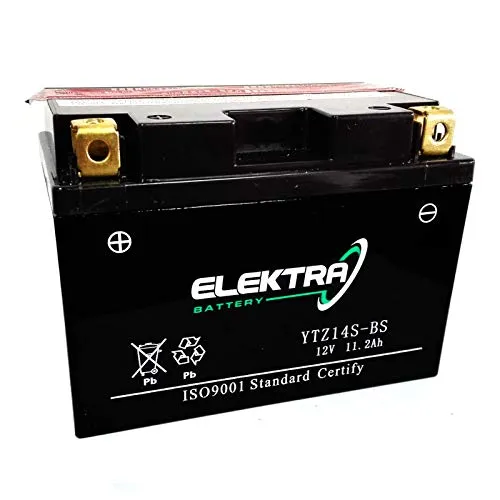 Batteria sigillata potenziata Elektra YTZ14S-BS/YTZ12S-BS 12 V 11,2 Ah 230 CCA