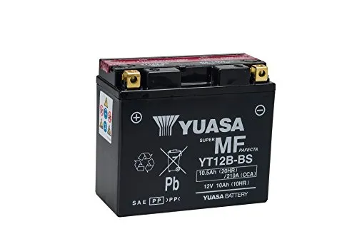 YUASA BATTERIE YT12B-BS AGM aperto con imballaggio acido