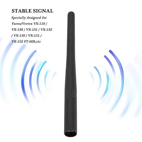 Eboxer Antenna Walkie Talkie VHF 136-174MHz 2pz 15.5cm per Yaesu/VX-110 / VX-130 / VX-131 / VX-132 / VX-150 / VX-150 / VX-151 / VX-152 FT-60R Walkie Talkie Radio