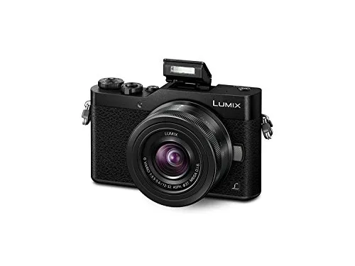 Panasonic LUMIX G DC-GX800 Fotocamera Digitale Mirrorless 4K, Obiettivo LUMIX G VARIO 12-32mm F3.5-5.6 con Stabilizzatore MEGA OIS, Tiltable Monitor LCD Touch da 3, Flash Integrato, Wi-Fi, Nero