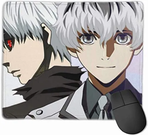 Tokyo Ghoul Cool Gaming Mouse Pad, Non-Slip Rubber Mouse Pad Game Office Learning Precision Seaming 25X30cm