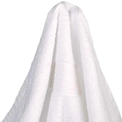 CelinaTex Asciugamani soffici, 100% in spugna di cotone, di qualità, circa 500 g/m² | serie Bari | 13 moderni colori e diverse dimensioni, 100% cotone, bianco, 80 x 200 cm
