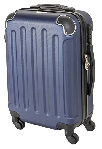 CABIN GO MAX 5571 - Trolley rigido in ABS grande valigia con ruote, 55 cm utilizzabile come bagaglio a mano di dimensioni standard