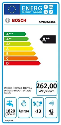 Bosch Serie 6 SMI68MS07E lavastoviglie Integrabile 13 coperti A++