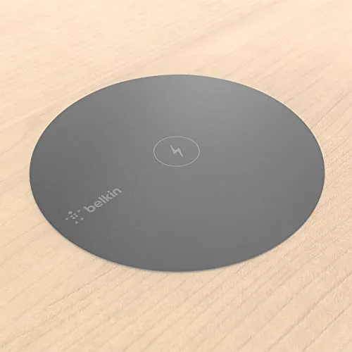 Belkin Boost Up Punto di Ricarica Wireless, Installazione Incassata/Nascosta, Caricabatteria Wireless da Scrivania per Uso Commerciale, Installazione Richiesta