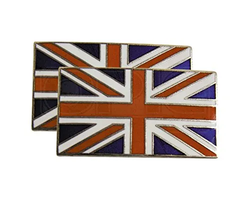 Mountney UJ1P autoadesivi smaltato Union Jack Distintivo, Confezione Blister, Set di 2