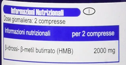 Yamamoto Nutrition HMB1000 integratore alimentare di Beta Idrossi Beta Metil Butirato 90 compresse