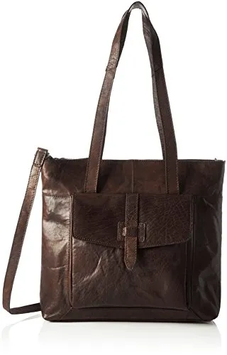 Spikes & Sparrow Zip Bag - Appendi borsa tascabili e ganci Donna, Braun (Dark Brown), 9x31x33 cm (B x H T)