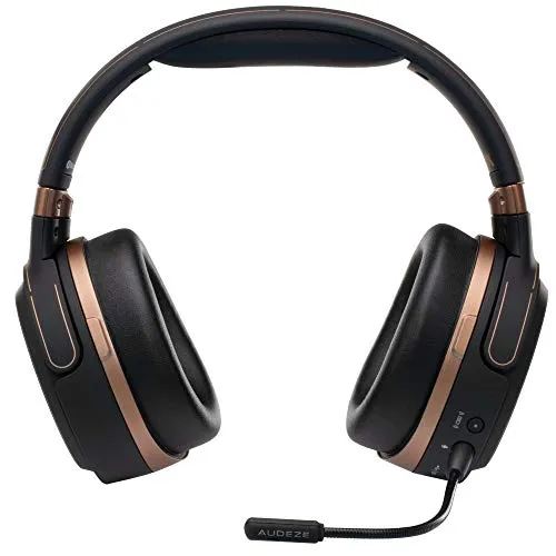 Auricolari da gioco Audeze Mobius Premium 3D con audio surround, tracciamento della testa e Bluetooth. Cuffie da gioco over-ear per PC, PlayStation 4 e altri.