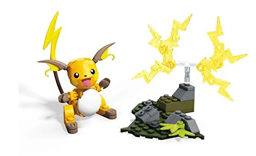 Mega Brands- Pokemon Raichu, Personaggio da Assemblare, GDW30
