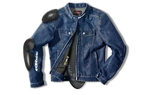 SPIDI - Giacca da Moto Denim Furious, Blu, XL