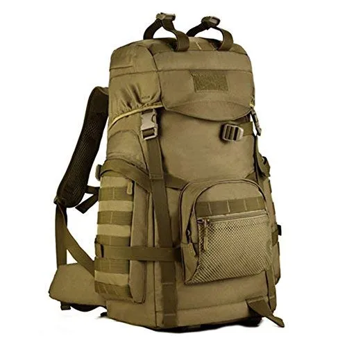 Huntvp® Zaino Sportivo 60L, Zaino Militare Tattico Molle Borsa per Campeggio Alpinismo Escursionismo Ciclismo Viaggio Trekking Sport