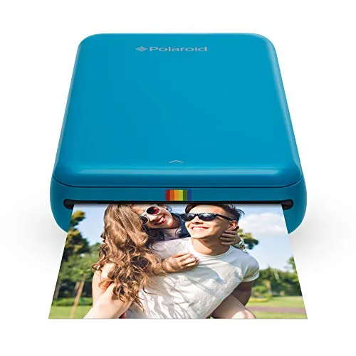 Polaroid ZIP - Stampante Portatile, Bluetooth, w/ZINK Tecnologia Zero Ink Printing, 5 x 7.6 cm, compatibile iOS e dispositivi Android, blu