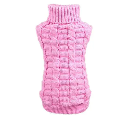 Culater® Moda Cane Vestiti Invernali Tridimensionale Maglione Cucciolo Vestiti di Lana (S, Rosa)