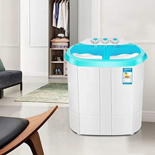 Washing machine Mini Lavatrice, capacità di 3,0 kg, eluizione Bambino Antibatterica UV Completamente Automatica, Risparmio energetico, Timer