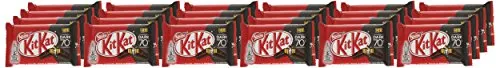 KitKat Dark 70% Wafer Ricoperto di Cioccolato Fondente, Confezione da 24 Snack