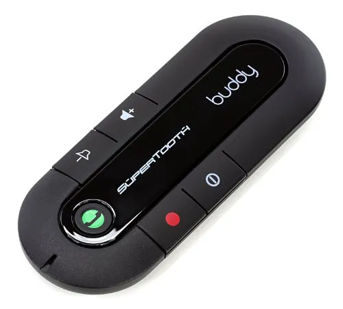 SuperTooth Buddy Kit Vivavoce Bluetooth 2.1 con Supporto auto per Smartphone, Nero