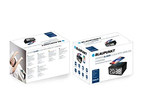 Blaupunkt BLP2830 - Radio sveglia Bluetooth con ricarica wireless Qi