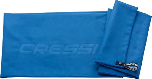 Cressi Fast Drying Towel, Asciugamano Sportivo in Microfibra Unisex Adulto, Blu, 160 x 80 cm
