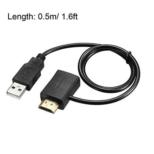 sourcing map HDMI - HDMI adattatore con connettore USB HDMI Maschio HDMI cavo femmina 1. Ft