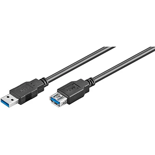 Cavo Prolunga USB 3.0 Tipo A M/F 1.8m, Nero