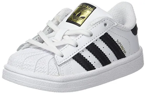 adidas Superstar I, Pantofole Unisex-Bimbi, Bianco (Footwear White/Core Black), 22 EU