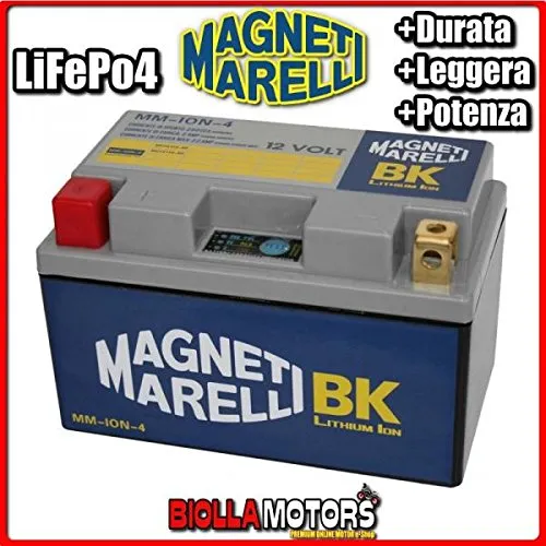 MM-ION-4 BATTERIA LITIO MAGNETI MARELLI YTZ14S-BS LiFePo4 YTZ14SBS MOTO SCOOTER QUAD CROSS