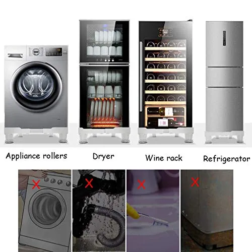 Xiao Jian- Supporti e telai per lavatrici Supporto per Lavatrice a Base di lavabiancheria da 8 Piedi Regolabile da 50-65 cm