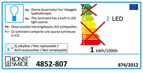 Konstsmide 4852 - 807/Ampliamento sistema LED/luce tenda gelato coni/per esterno (IP44)/50 diodi bernsteinfarbene/Nero Soft cavo