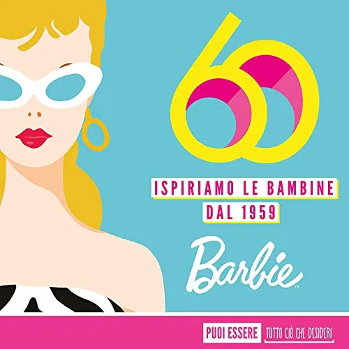 Barbie Trendy con Abito-Stampato con Divertenti Icone, Colore Rosa, FJF13, Modelli/Colori Assortiti, 1 Pezzo