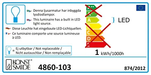 Konstsmide 4860 - 103/Ampliamento sistema LED/luce catena con fiocchi di neve/per esterno (IP44)/60 diodi bianco caldo/cavo trasparente