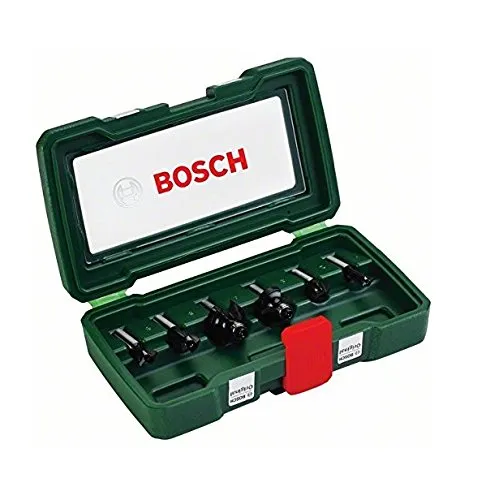 Bosch 2607019463 Set Misto, 6 Frese HM, Gambo 8 mm