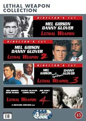 Arma Letale Collection (Lethal Weapon 1-4 - Complete Collection) (Director's Cut) (Region 2) [Edizione: Scandinavo] [Nessuna Lingua Italiana] [Sottotitoli in italiano]