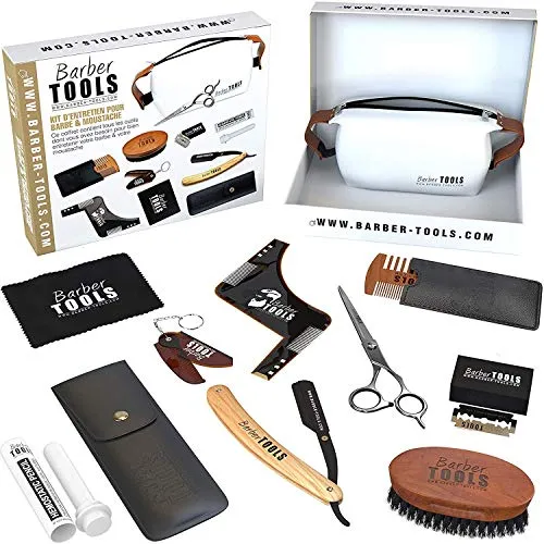 ✮ BARBER TOOLS ✮ Kit/Set/Cofanetto per la cura e manutenzione della barba e radersi