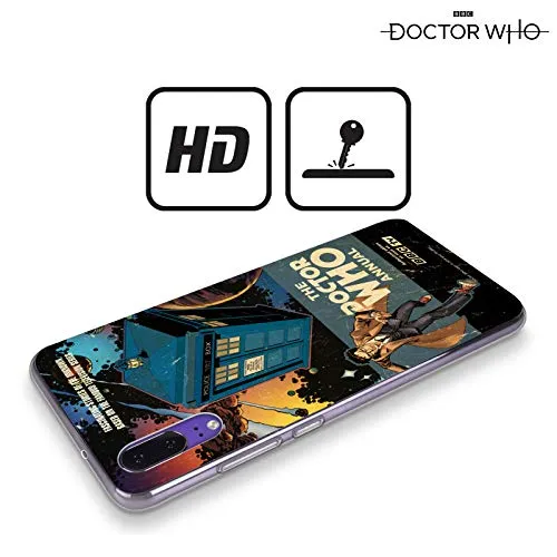 Head Case Designs Ufficiale Doctor Who David Tennant Cover Annuali Classici Cover Morbida in Gel per Huawei P30 Lite