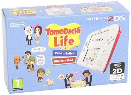 Nintendo 2DS - Consola, Color Rojo + Tomodachi Life (Preinstalado) - [Edizione: Spagna]