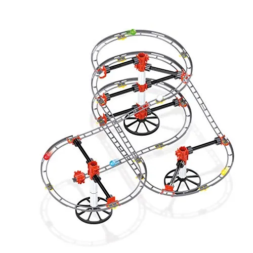 Quercetti- Roller Coaster Gioco di Costruzione, Multicolore, 6429