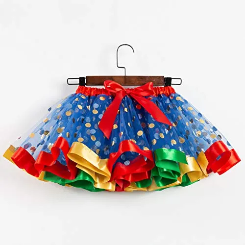 Honestyi Vestiti Natale Bambina Tutu Gonna Natalizie + Abito in Due Pezzi con Fiocco in Paillettes Vestito Abbigliamento Bambini Costume da Ballo da Festa Bambine e Ragazze