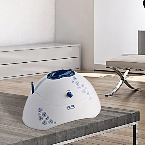 Imetec Living Air HU-200 Umidificatore, Autonomia fino a 12 Ore, Emissione Vapore Regolabile, Dispositivo Antiapertura di Sicurezza, Vaschetta Porta Fragranze