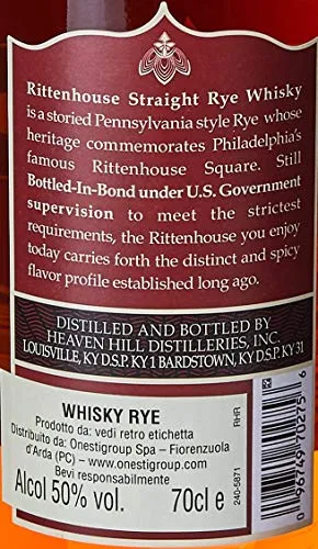 Rittenhouse 100 Proof Straight Rye