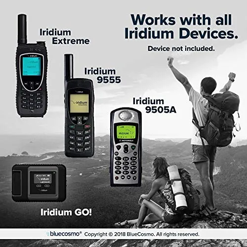 BlueCosmo Telefono satellitare Iridium prepagato e sim Card di Servizio 2: 150 Minuti / 60 Giorni