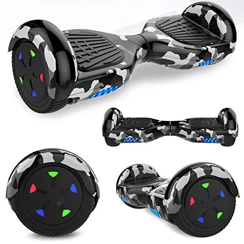 COLORWAY scooter 6.5'' Smart Scooter Auto Bilanciamento Bluetooth elettrico e LED Multicolor E-Skateboard Auto Balance