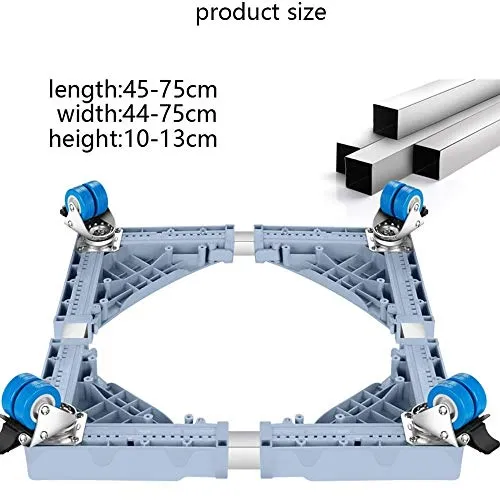 LBSX Lavatrice Multifunzionale Regolabile Mobile Base Frigorifero Stand con 4 Forte Caster for Lavatrice Frigorifero e asciugatrice