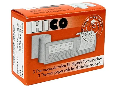 HiCo Carta Termica per Digitale tachografen Confezione da Pezzi