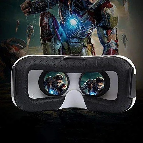 Cuffie per realtà virtuale 3D AOOK serie SONGMI VR, occhiali VR per video / film / giochi immersivi a 360 gradi in iPhone 4-6,7 "5 5s Plus Samsung S6 Edge Note 5 LG G3 G4 Nexus 5 6P (NERO)