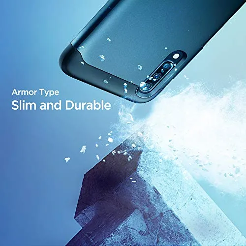 Spigen Cover Samsung A70 Slim Armor Progettato per Samsung Galaxy A70 Cover Custodia - Metal Slate