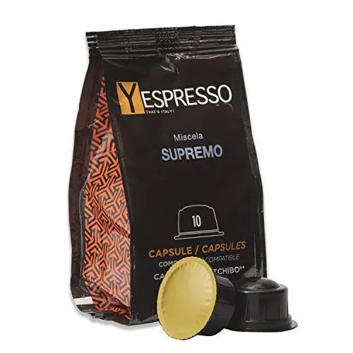 Yespresso Capsule Caffitaly Compatibili Supremo - Confezione da 80 Pezzi